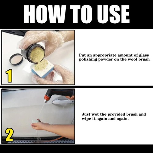 Polishing Powder Safe Glass Polishing Kit Deep Scratch Remover for Windscreen US - Picture 14 of 14
