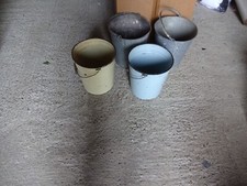 4 x alte originale Zinkeimer/Eimalie ca 10 liter Gebrauchtspuren Planzen DEKO