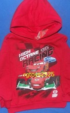 Disney Cars Lightning McQueen Child Pullover 6-7 S 8 M Sweatshirt Hoodie New