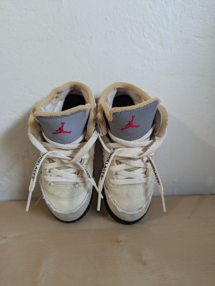 Nike Air Jordan 5 Retro Off-White Sail TD CV4828-100 Toddler Nike Air Jordan 5 Retro Off-White Sail TD CV4828-100 Toddler