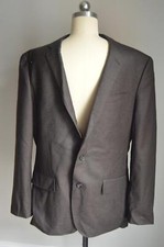 JCrew 425 Ludlow Suit Double Vent Jacket American Wool Flannel 40R Hthr Brown