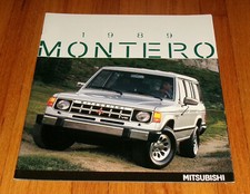 Original 1989 Mitsubishi Montero Deluxe Sales Brochure Catalog Sp Ls