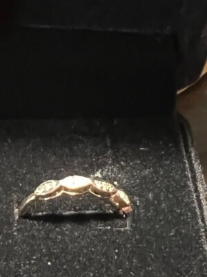 Effy 14K Roségold Weiß/Expresso Diamanten Gr. 6,5