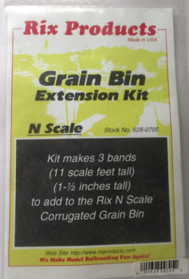 Rix Products N Scale 628-0705 Grain BIN EXTENSION  Kit