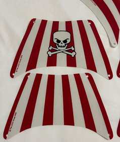 Genuine OEM LEGO Complete set of 5 SAILS From Brickbeard Bounty pirate Set 6243.