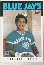 FREE SHIPPING-MINT-1986 Topps #338 George Bell Blue Jays PLUS BONUS CARDS