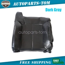 For 1999-02 Chevy Silverado Passenger Top Leather Seat Cover Dark Graphite Gray