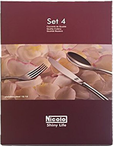 Nicolo Besteck mit Gravur 4tlg Geschenkideen personalisieren Geburtstag - Bild 3 von 4
