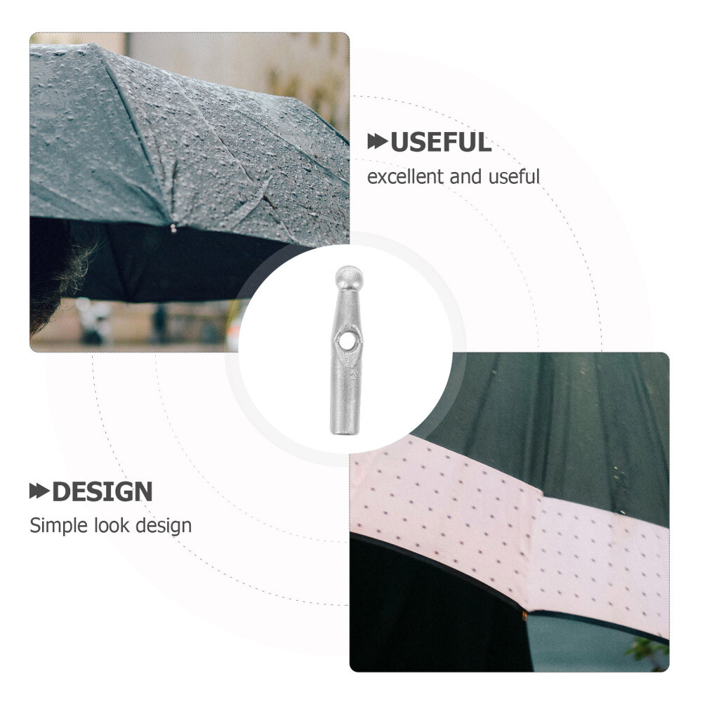 10 pcs Plastic Umbrella Bone Covers Foldable Umbrella Tail Beads Rain