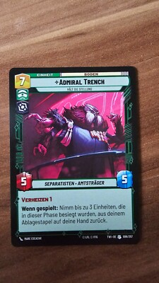 Star Wars Unlimited, Admiral Trench, U, TWI-DE 086/257
