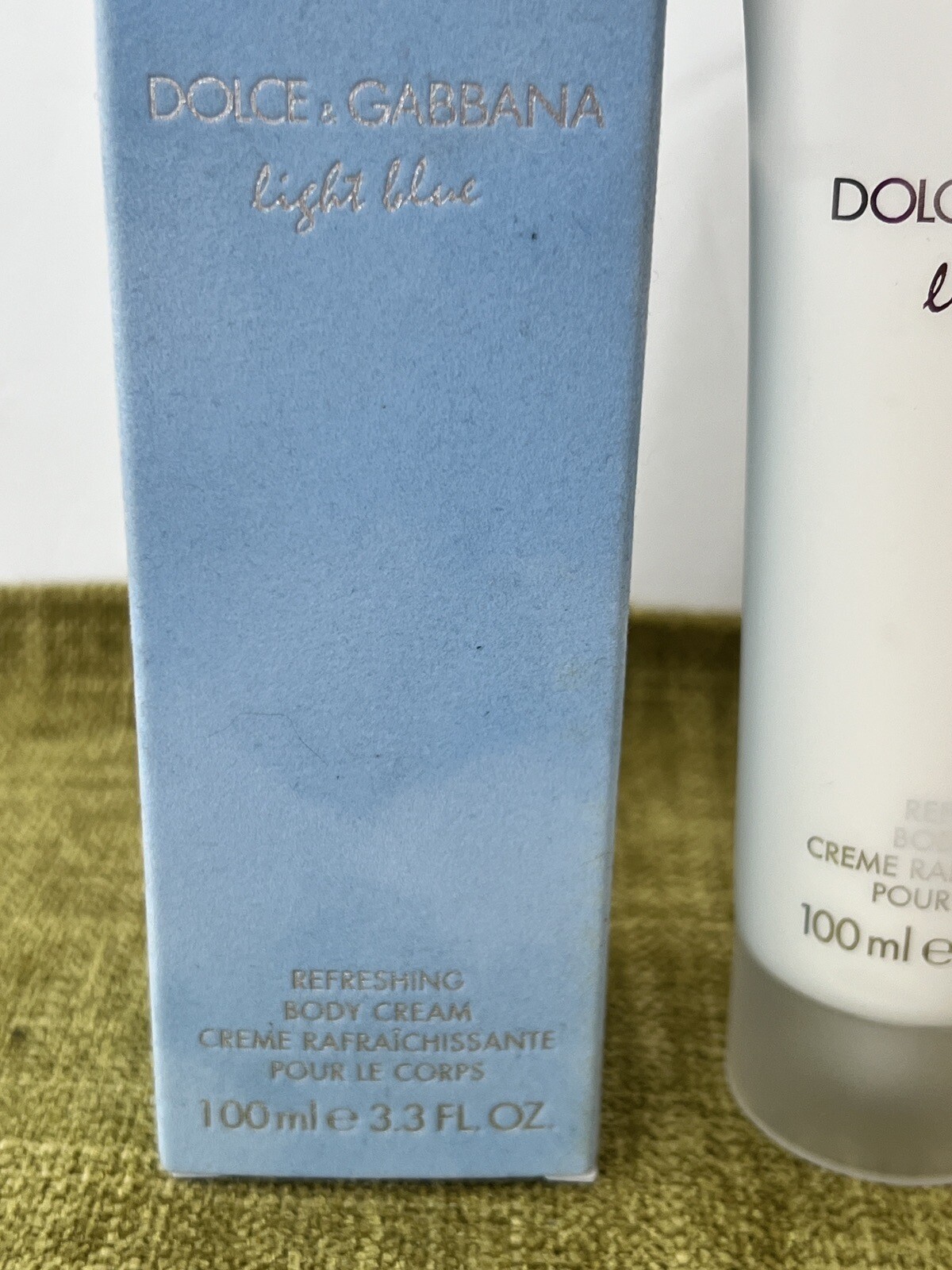 Dolce & Gabbana Light Blue Refreshing Body Cream 3.3 oz/100 ml New In