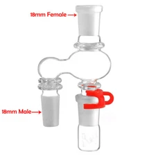 Reclaim Ash Catcher with Keck Clip Glass Adapter 18mm Male to Female 90 degree