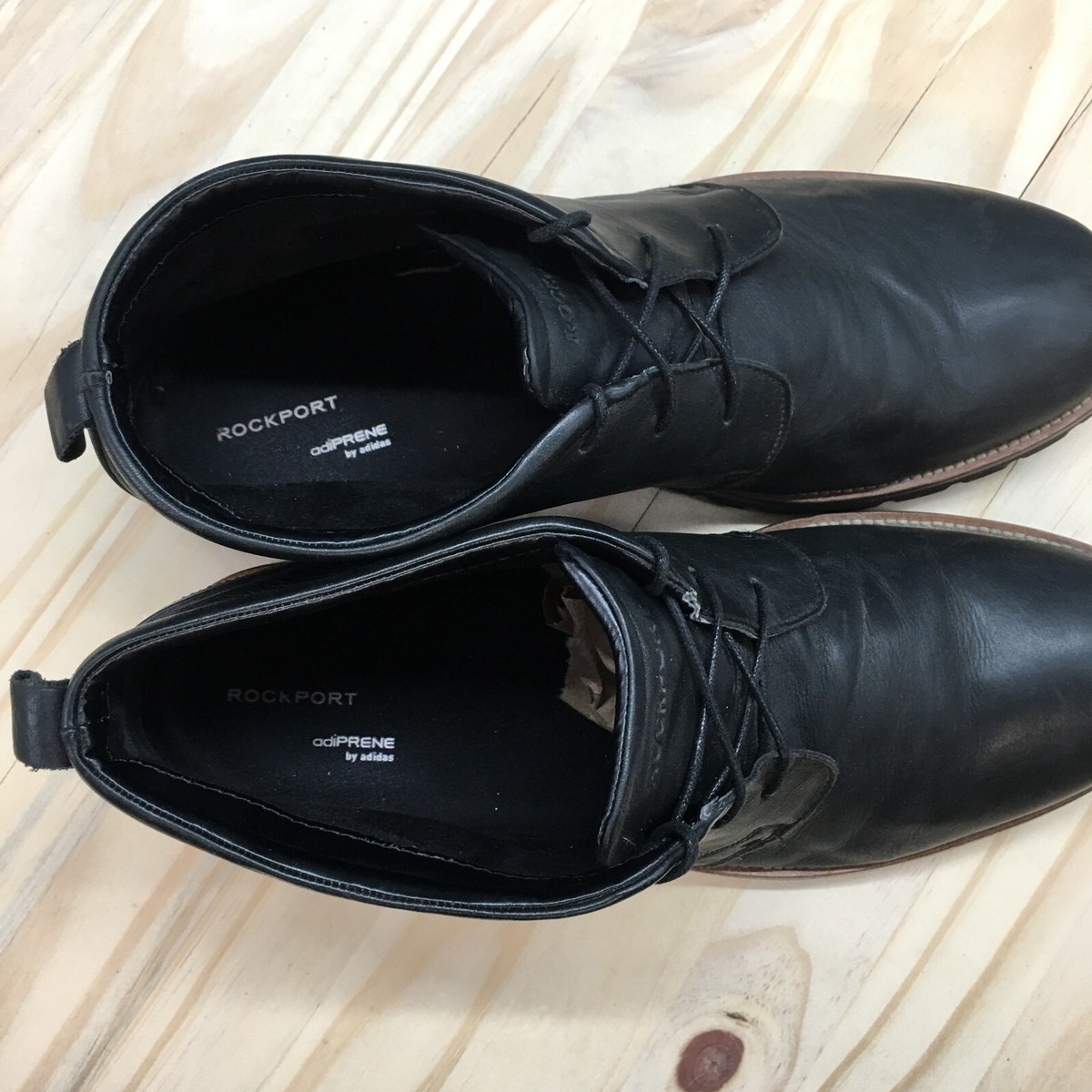 Rockport Chukka Boots Mens 11 Black Adiprene By Adidas Leather V74246 Men main image 4