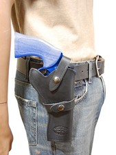 NEW Barsony Black Leather Western Style Gun Holster for Ruger 4" Revolvers