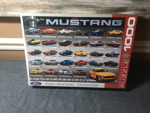 Puzzle Ford Mustang Evolution 50 Anni - 1000 Pezzi, Formato 68x48 Cm, Licenza Ufficiale, Cartone Di Qualità