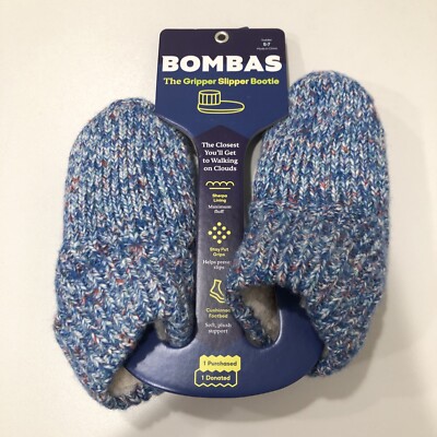 Bombas The Gripper Slipper Bootie Toddler 5-7 Blue