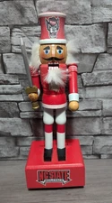 READ 13.25" North Carolina NC State Wolfpack Musical Nutcracker Christmas Decor