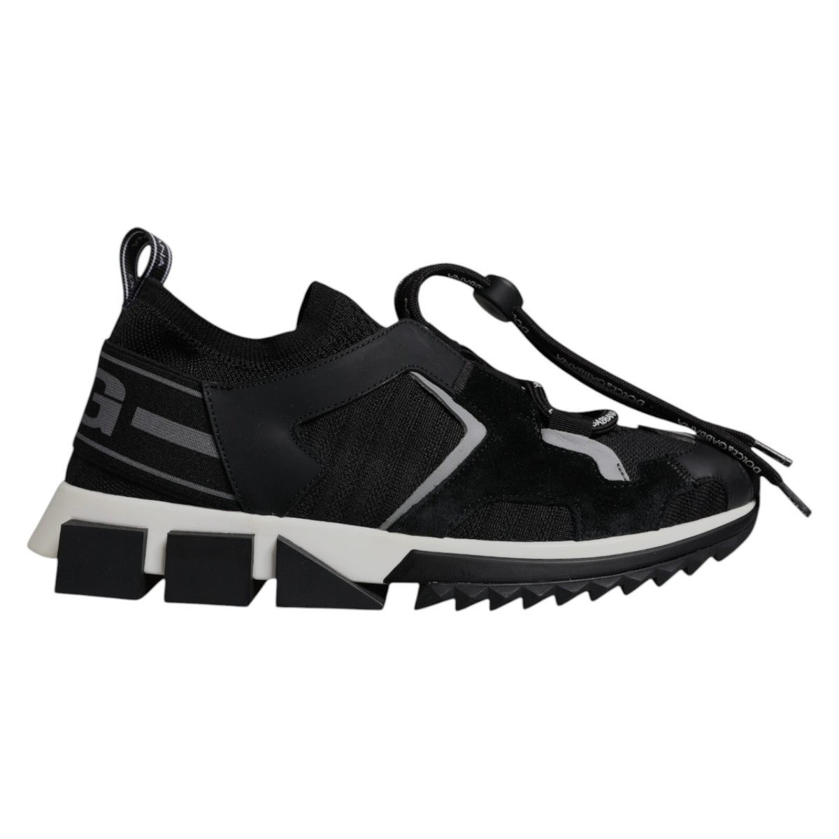 DOLCE & GABBANA Shoes Black Mesh Sorrento Trekking Sneakers