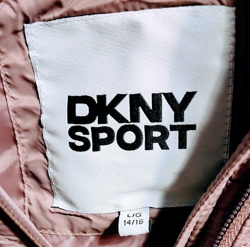 DKNY Sport Kids Girl's Faux Fur Jacket Hooded, Size 14/16 *NEW* With Tags - Picture 6 of 8