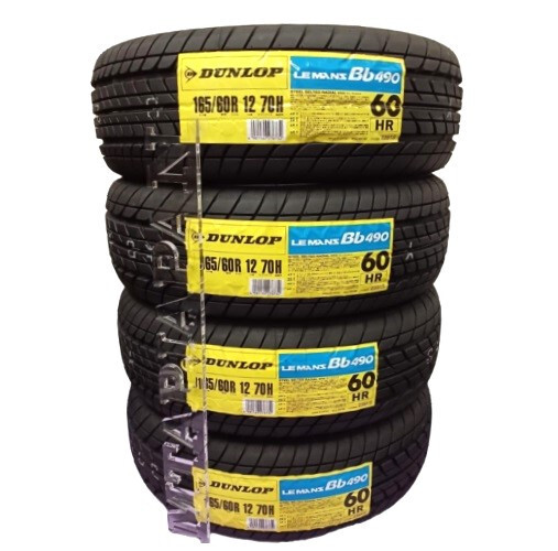 4x 165/60R12 Dunlop LE MANS Bb490 Tires 12