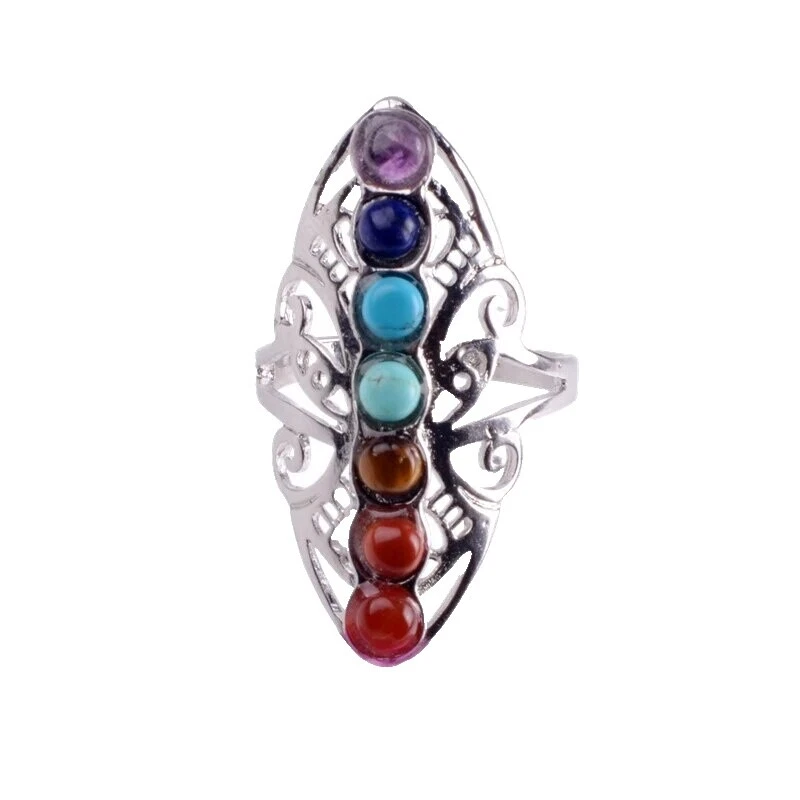 带石头青铜时尚戒指