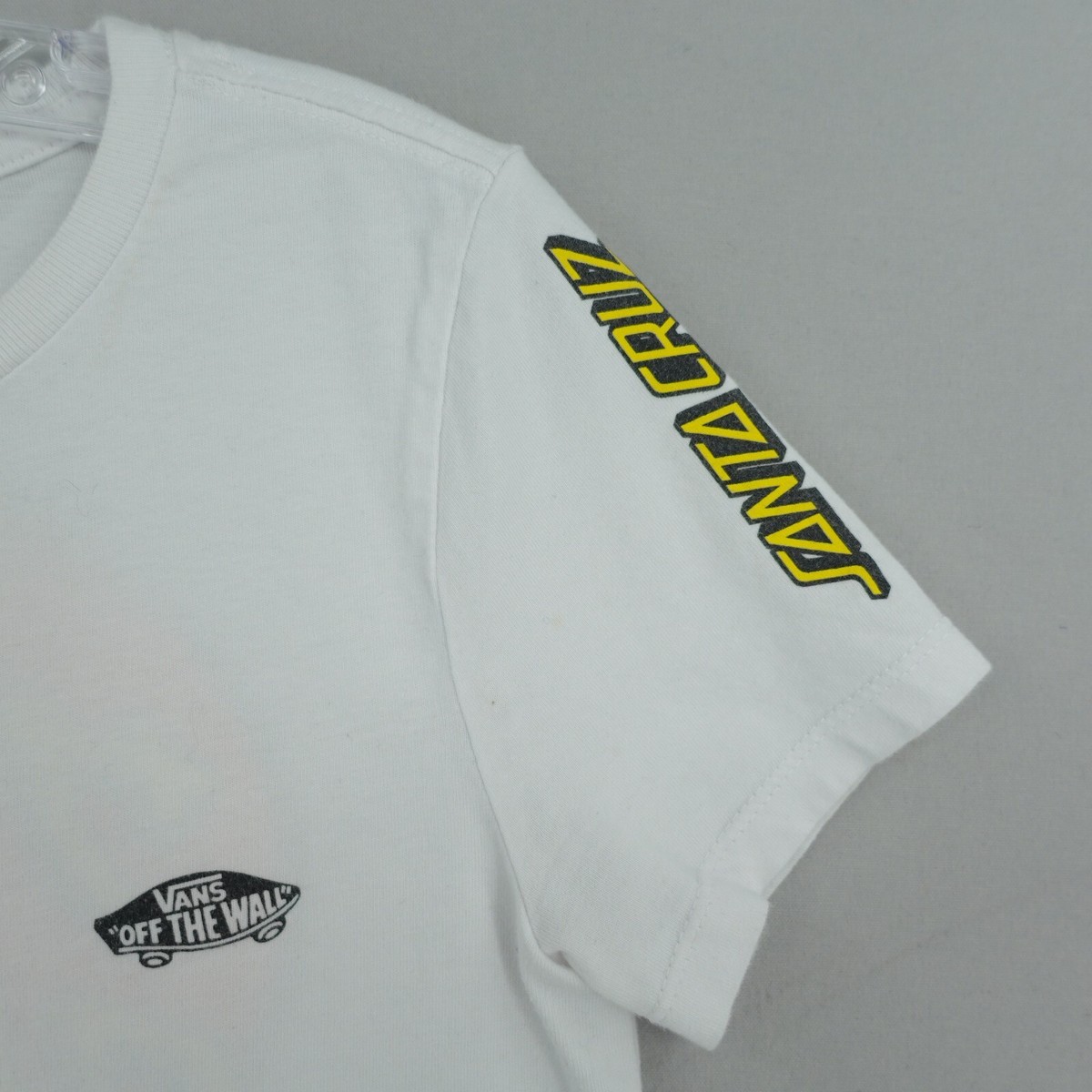Vans Santa Cruz Shirt Womens XS Short Sleeve Crewneck White
