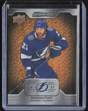 Brayden Point 2023-24 UD Engrained Oak /349 #53 Tampa Bay Lightning