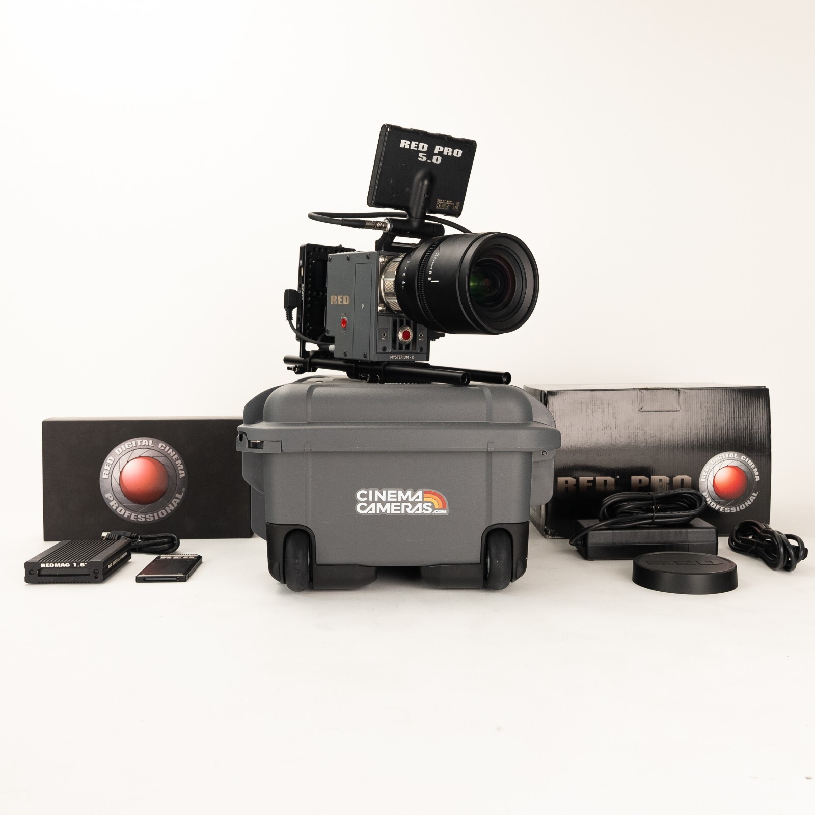 RED ScarletX MysteriumX Basic Kit Mag 5" Touch 18mm Lens PL Mount