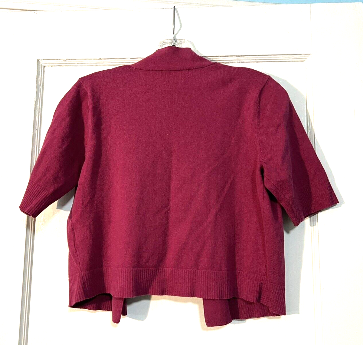 Women's DressBarn Cranberry Shrug Size S (F531F)