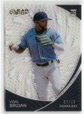 2022 Chronicles #4 Vidal Brujan Clear Vision Gold #/10 RC TAMPA BAY ☘️29