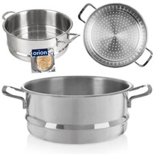 Dünsteinsatz Dämpfeinsatz Dampfgarer Einsatz aus Edelstahl 26 cm ANETT 5,5 L