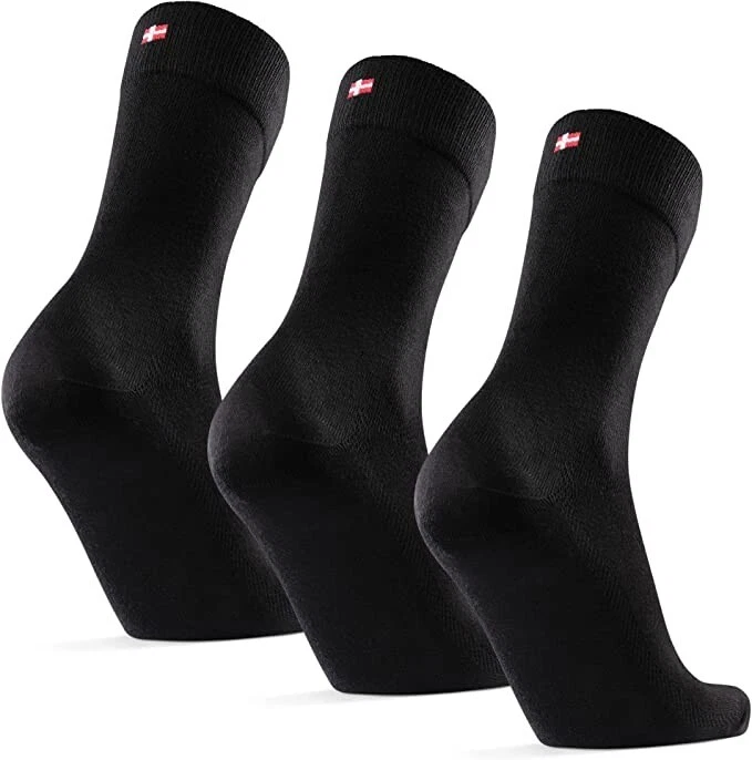 DANISH ENDURANCE Bamboo Socks Super Soft Antibacterial UK 6-8 3 Pack B22R45