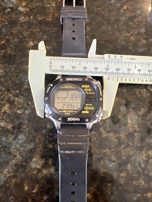 SEIKO SCUBA MASTER M726-5A100 Diver 200m Quartz Digital Japan Rare