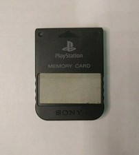 Memory Card Playstation 1 PS1 Sony OEM Original Authentic SCPH 1020-- Black