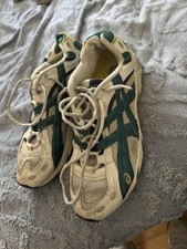 ASICS DuoMax Mens White/Green/Yellow Low Top ...