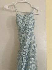 Sleeveless Enchanting Sweep Train Tulle Prom..  Made by Hebeos… Size 2