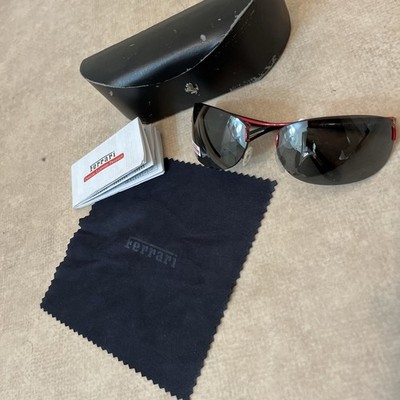 FERRARI Black REDPolarized Men's Sunglasses