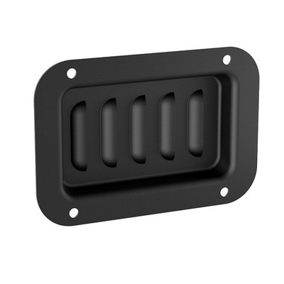 Penn Elcom D0516K mittelgroße schwarze Schale mit vertikalen Lamellenöffnungen