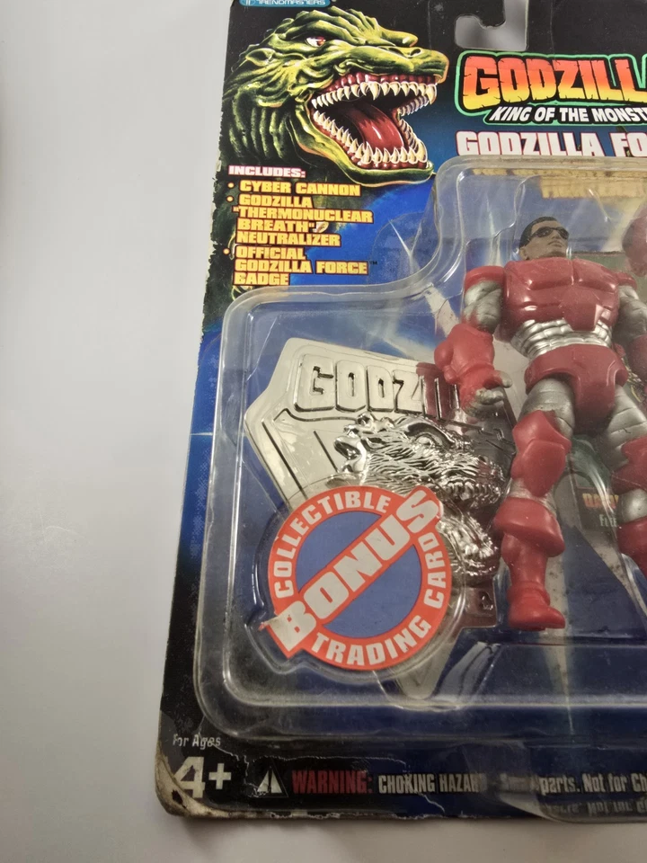 Figura de acción Godzilla Force 1994 David Easton tarjeta coleccionable - nueva en caja  Foto 3 de 4