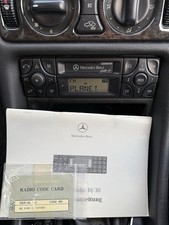 Mercedes w210 w208 r170 w140 r129  Radio Becker Model BE3100 mit code karte