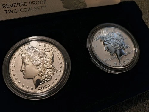 2023 US Mint Morgan & Peace Reverse Proof Silver Dollars Two-Coin Set OGP w/COA!