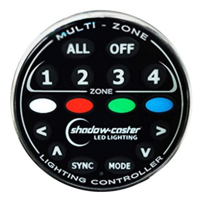 Shadow-Caster Round Zone Controller 4 Channel Remote f/MZ-LC or SCM-LC [SCM-ZC-R