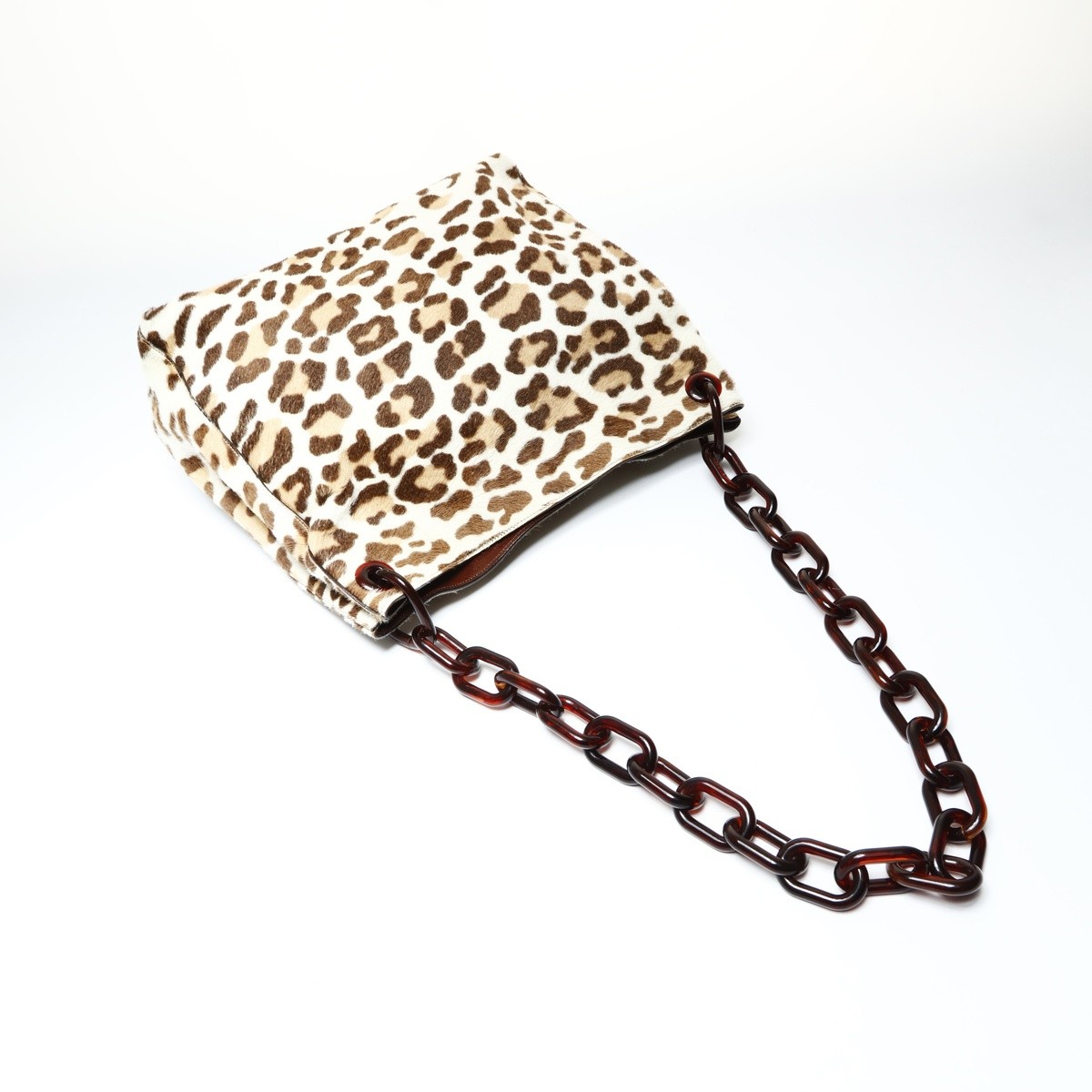 Authentic PRADA Harako Leopard Chain Shoulder Bag… - image 9
