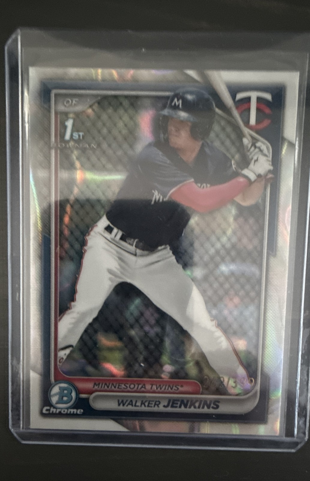 2024 Bowman - Chrome Prospects Walker Jenkins #BCP-43 Lava Refractor 262/399