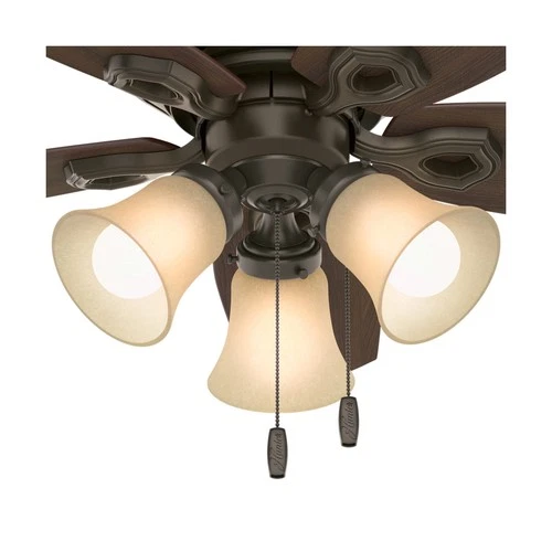Hunter 42 inch Indoor Ceiling Fan with LED Lights - Bronze Ceiling Fan with P... - Picture 7 of 12