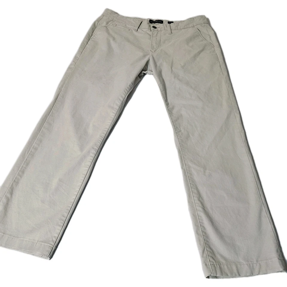 Lucky Brand Pants Mens 34x28 Tan 410 Athletic Five Pocket Chino Mid Rise Coolmax - Image 2 of 4
