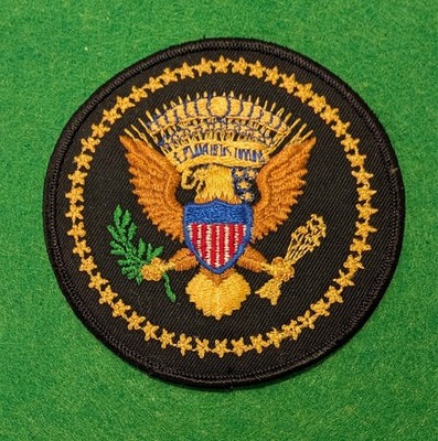 Vintage  US Secret Service Uniformed Division  -  Black Embroidered Cloth Patch