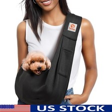 Durable Small Dog Carrier Sling W/ Safety Belt Large Pocket Chihuahua Yorkie New