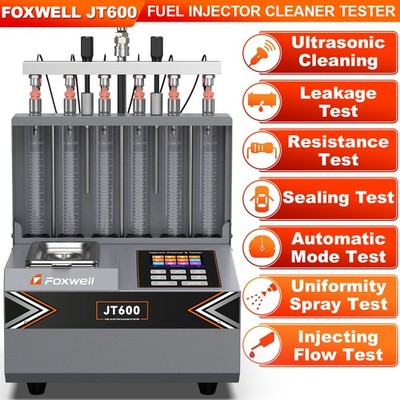 FOXWELL JT600 Ultrasonic Injector Cleaning Machine Fuel Injector Cleaner Tester