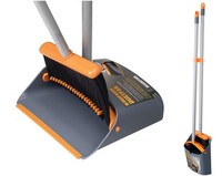 Besen Kehrschaufel Set Haushalt BüRo KüChe Reinigung Langem Griff 137Cm Orange